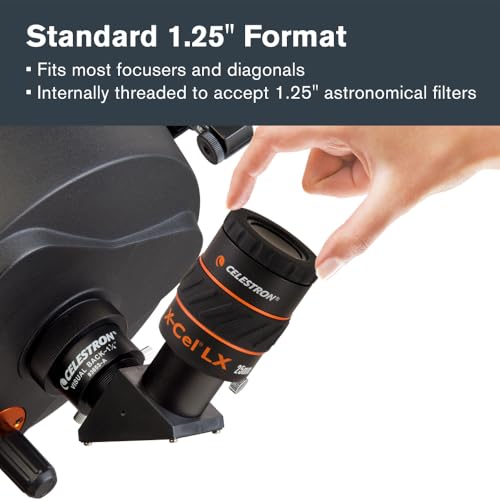 Celestron X-Cel LX 25mm Eyepiece for Telescopes - Wide Low-Power Views - image 8