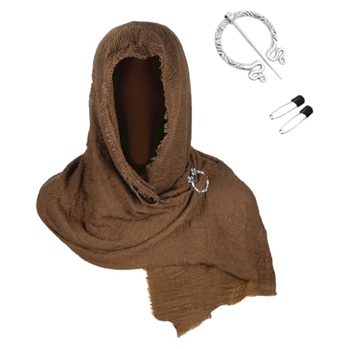 Disfraz de cosplay, versátil para ocasiones informales, durante toda la temporada, diseño largo, marrón, talla única