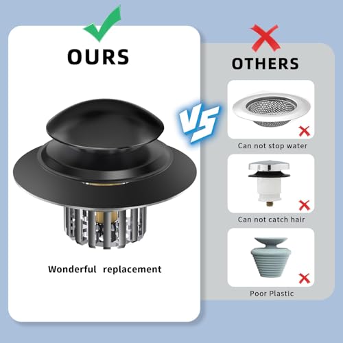 Tapón universal para desagüe de bañera con filtro miniatura 5