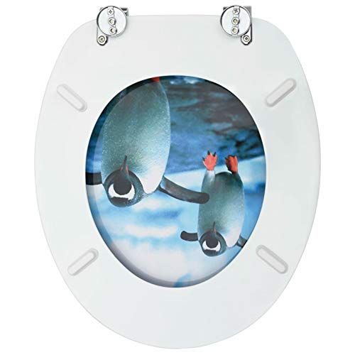 Abattant WC pingouin pour une décoration de salle de bain moderne