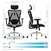 SIHOO Bürostuhl Ergonomischer [TESTSIEGER] Schreibtischstuhl, Drehstuhl hat Verstellbarer Lordosenstütze, Kopfstütze und Armlehne, Höhenverstellung und Wippfunktion, bis 150kg/330LB Belastbar