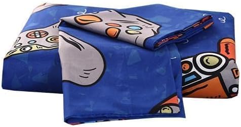 SDIII Blue Gamer Duvet Cover Queen with 2 Pillowcases, Not Including Comforter Inside, Microfiber Game Queen Duvet Cover for Boys Girls Kids and Teens - Image 9