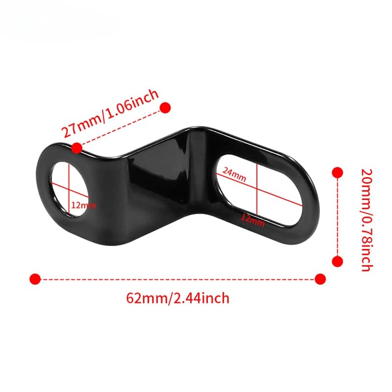 Image of 4 PCS Motorcycle Turn Signal Mounting Brackets, Motorcycle Turn Light Support Holder Stand,12mm Hole Indicator Relocation Bracket, L Shape Shock Brackets Metal Holder for Harley, Honda, Suzuki
