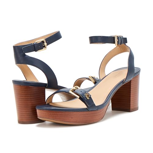 Lauren Ralph Lauren Women's Melissah Nappa Leather Platform Sandal Heeled3