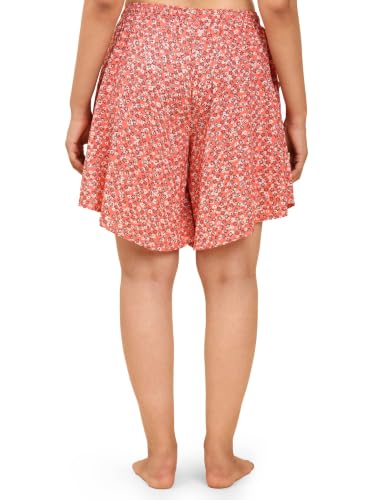 Image of B STORIES Women's Viscose Printed Lounge Culotte Shorts (Pack of 2)