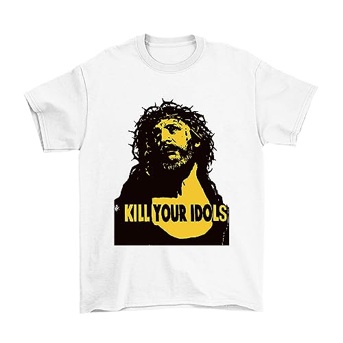 Kill Your Idols, Mens or Womens Band T-Shirt, Made from Organic Cotton White