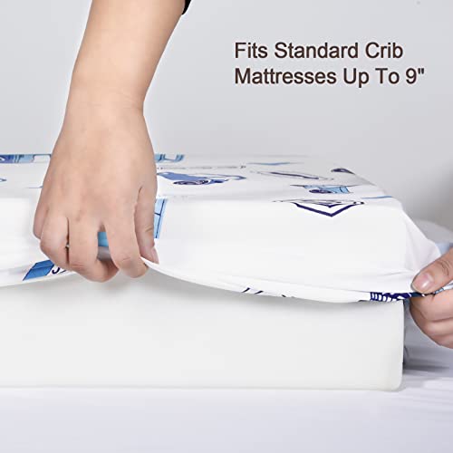 Phf Soft Car Crib Sheet Fitted, 2 Pack Silky Comfy Breathable Baby Sheets For Boys Girls，28X52X9In Fits Standard Crib And Toddler Mattresses, Cars #TOP5