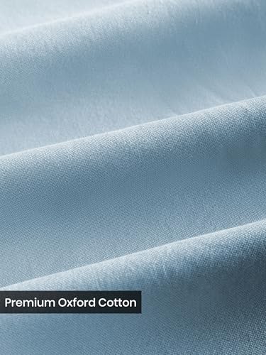 Image of Beyoung Oxford Cotton Shirt for Men | Premium Oxford Fabric | Regular Fit | Button-Down Collar