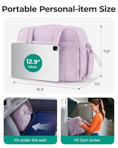 Image of BAGSMART Gym Bag for Women, Duffle Bag for Travel with Wet Pocket, Lightweight Carry on Weekender Duffel, Water Resistant
