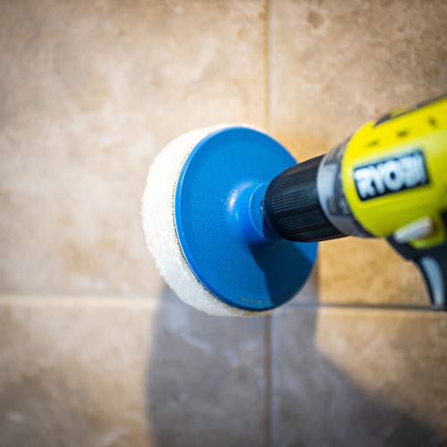 Tub And Tile Refinishing Kit | Scrubbing Drill Pads | Clean Tile And Grout, Shower Doors, Fiberglass, Sinks | Baseboard Cleaner Tool #TOP4