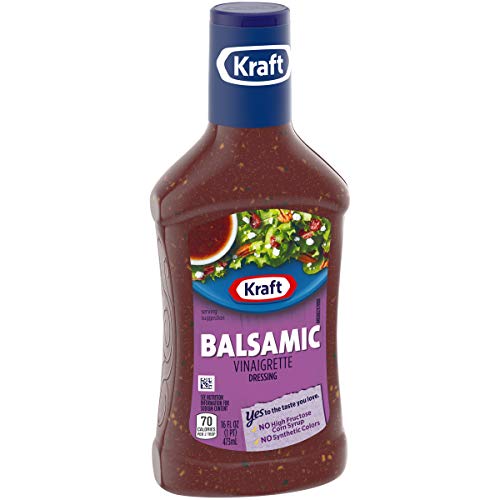 Image of Kraft Balsamic Vinaigrette Salad Dressing (6 ct Pack, 16 fl oz Bottles)
