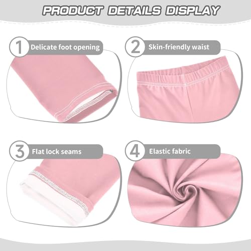 GuoChe Light Pink Girls Shorts Cotton Cartwheel Shorts Gymnastics Leotards for Performance3