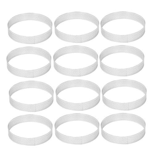 Anillo de tarta circular perforado en acero inoxidable 304 para repostería casera 2