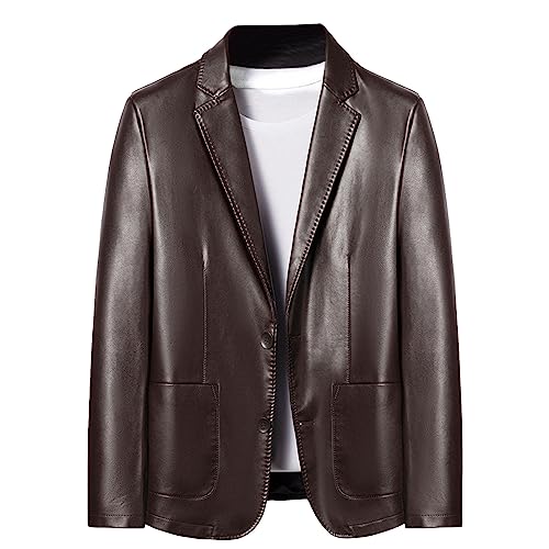 Manteau bomber biker homme veste de costume cuir printemps automne décontracté