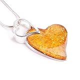 MyBernstein Bernstein Herzanhänger Cognac (Bernsteinschmuck 10092)