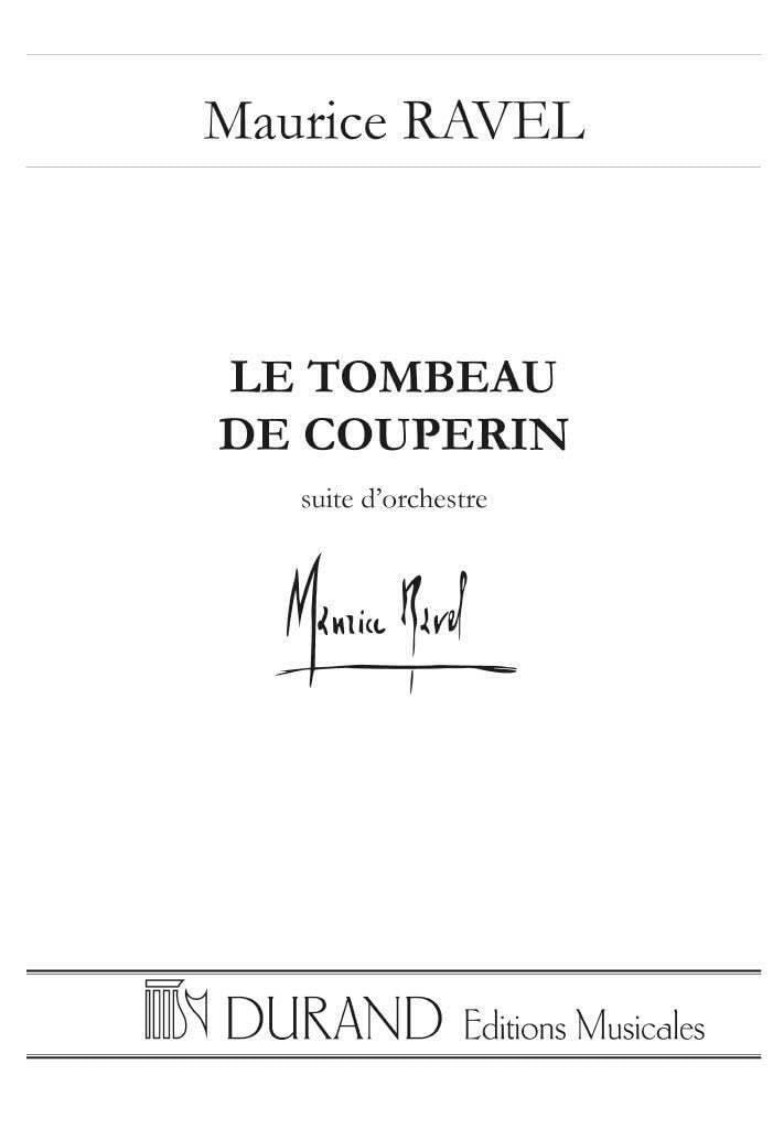Le Tombeau de Couperin. Orchestra. Score