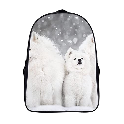 Mochila escolar con diseño 3D de perro y tirantes ergonómicos para adolescentes y viaje