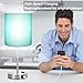 Lynnoland Green Touch Table Lamps Set of 2 with 2 USB & AC Outlet, 3-Way Dimmable Bedside Nightstand Lamps for Bedroom Lamps Living Room Nursery, 800 Lumens 5000K Daylight Bulbs Included
