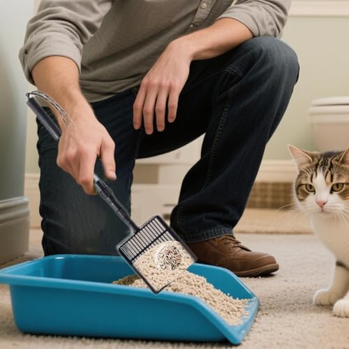 Pelle à litière pour chat anti-odeurs pour purifier le bac souillé - 8