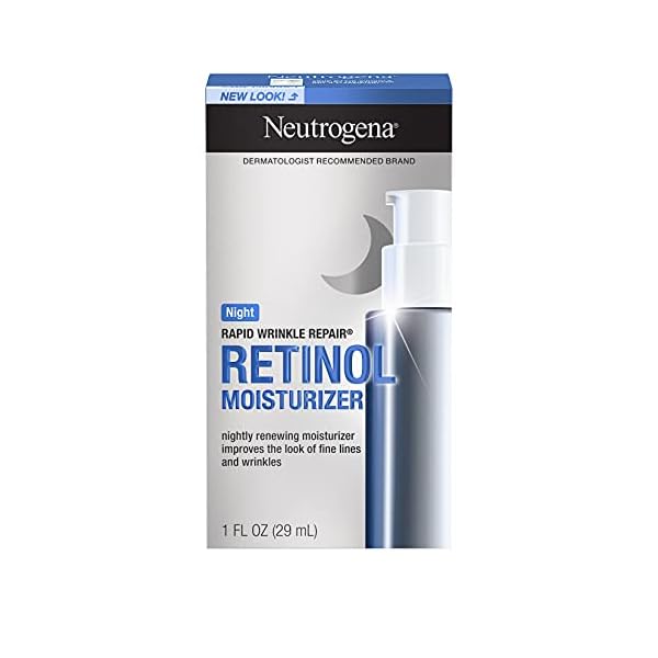 Neutrogena-Rapid-Wrinkle-Repair-Retinol-Anti-Wrinkle-Night-Moisturizer-Cream-Anti-Wrinkle-Face-Neck-Cream-Moisturizer-with-Hyaluronic-Acid-Retinol-Paraben-Free-1-fl-oz Neutrogena Retinol Face Moisturizer Cream, Rapid Wrinkle Repair, Anti-Wrinkle Night Moisturizer Cream, Anti-Wrinkle Face & Neck Cream Moisturizer with Hyaluronic Acid & Retinol, Paraben-Free, 1 fl. oz