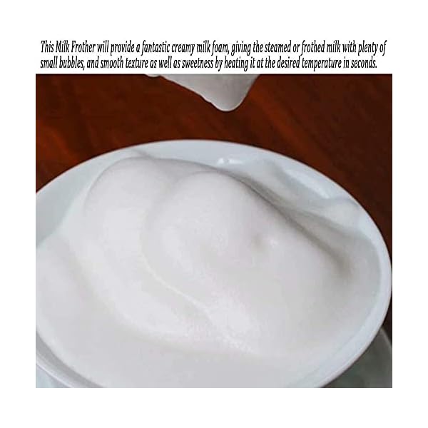 LSDRALOBPOI Vaporizador de Leche Batidora de Leche Calentador de Leche Vaporizador de Leche para Espuma automÃ¡tica 3 en 1 Caliente y frÃ­a de Acero Inoxidable 1022 - Imagen 3