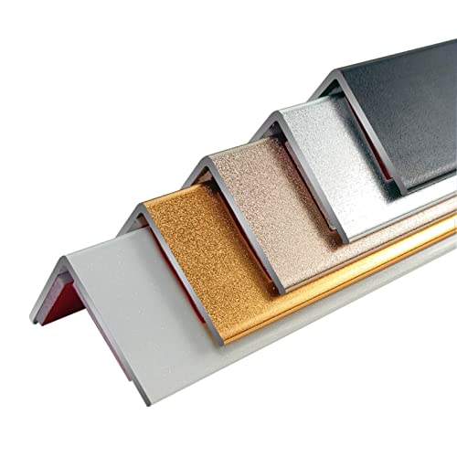 Protector de esquinas de aluminio Gold2 de 2cm elegante y resistente para pared de 3m 2