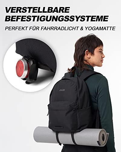 Aevor Everyday Pack Rucksack in Schwarz mit 16 Zoll Laptopfach