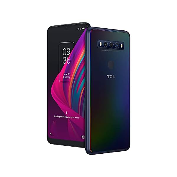TCL 10 SE Unlocked Android Smartphone, 6.52" V-Notch Display, US Version Cell Phone with 16 MP AI Triple-Camera 4GB + 64GB, 4000mAh Fast Charging Battery, Polar Night (Not Compatible with Verizon)