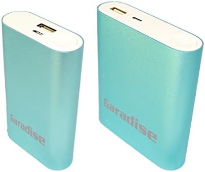 Garadise Compact I 5200mAh & Compact II 10400mAh External Battery set. Portable Charger Power Bank with ICS technology. Fast Charging for iPhone 6 + 5/5S 4/4S, iPad, Smartphone, and Tablets (Blue)