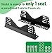 Racewill Universal Racing Seat Bracket with Seat Slider, Side Mounting Bracket Track Assembly Sets Compatible with NRG Sparco and More Aftermarket Seats