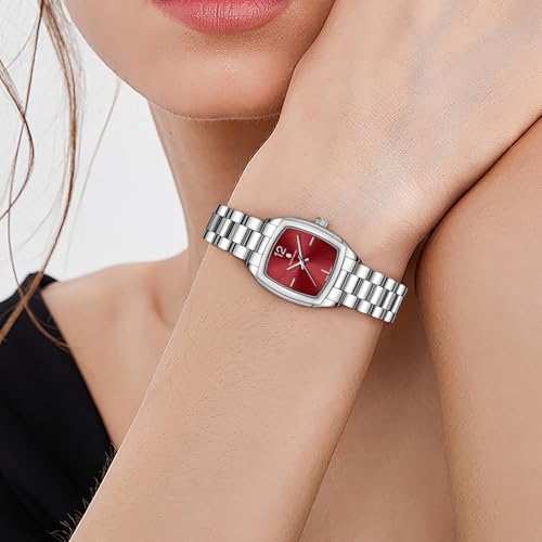 Image of Sapphero Ladies Watch Easy to Read Wristwatch, Women's Quartz Watch with Stainless Steel Strap, 5 ATM Waterproof, Classic Elegance Women Business Waterproof Watch