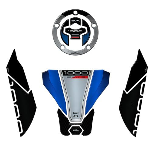 Kit Autocollant Moto Suzuki GSX-S 1000 GX 2024-2025 Blue : Protection Réservoir Résinés 3D Italie
