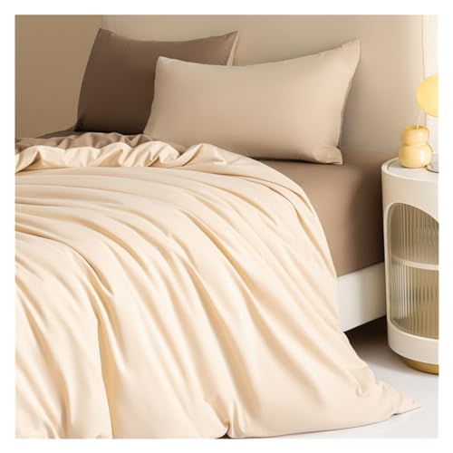 Housse de couette parure de lit 100% coton doux et respirant pour lit simple une personne - 7