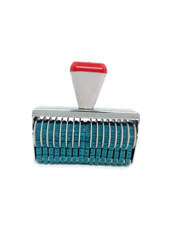 DELITON Numbering Stamp Date Stamp Numerals Design Rolling Stamp Rubber Office Band Numbering