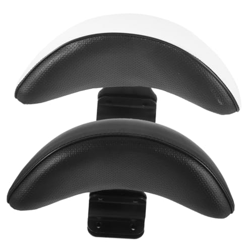 CLISPEED 2個 バイク後部背もたれ クッション付き スクーター 電動自転車用 耐衝撃スポンジ入り 簡単取付 合成皮革製 快適サポート疲労軽減