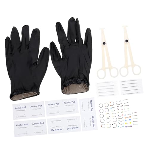 Ipetboom 1 Set Kit with Studs Professional Piercer Tool for Accurate and Gentle Jewelry Enthusiasts Durable and Easy to Use
