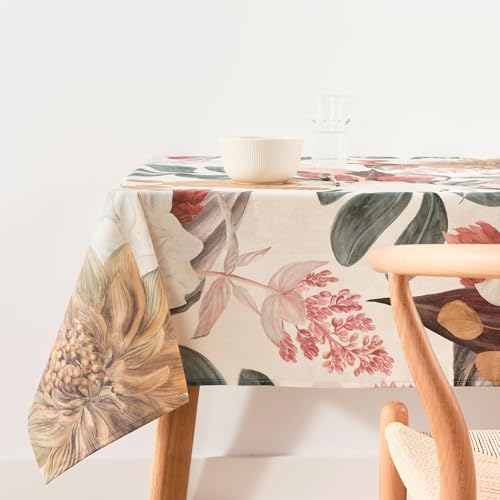 BELUM | Mantel resinado antimanchas Tamaño: 100x140 cm Modelo: 0120-292, Mantel mesa rectangular impermeable