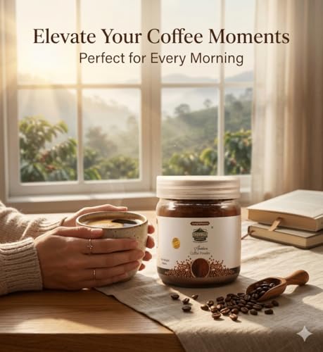 Image of Coorg Collections Arabica Coffee | 100% Pure Single-Origin Medium Roast | Freshly Roasted, Instant & Filter Coffee With Smooth, Rich Aroma & Balanced Bold Flavor | Versatile Brewing Experience - 300GM