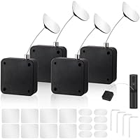 MERDTTES 6.5 Ft Retractable Remote Control Tether Locks, Security Lanyard Lock with Adjustable Leash Length Clasp for TV Remote Control, Tablets Showroom, Gaming Controller (4 PCS)