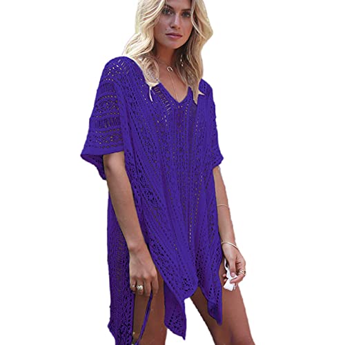 Robe de plage grande taille KOOBS en tricot creux blanc pour femme