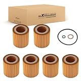 maXpeedingrods 6 PCS HU816X Engine Oil Filter Fits for BMW 1 128i 135i 135is 323i 325i 328i 335i