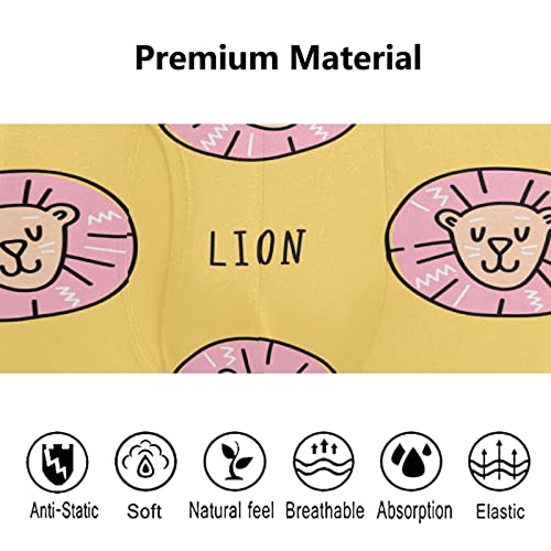 Ropa interior elástica para evitar roces Vnurnrn pack de 2 bóxer cómodos con dibujos animados 5