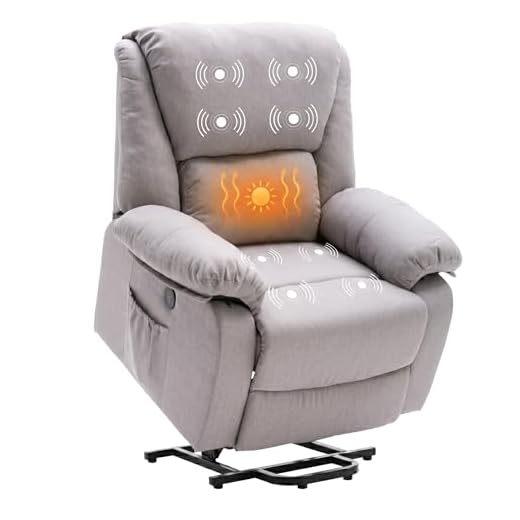 ECODE® Sillon de Relax Reclinable Levantapersonas Electrico con Masaje y Calor Lumbar - Sillones Electricos Stressless Ideales para Personas Mayores