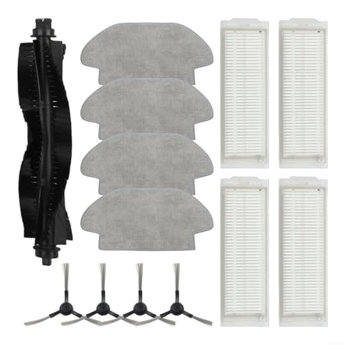 Fauhapyway Kit de pièces de rechange pour aspirateur robot, brosse principale, brosses latérales, filtres serpillère pour Everybot 3I, Karcher RCV3, Haier...