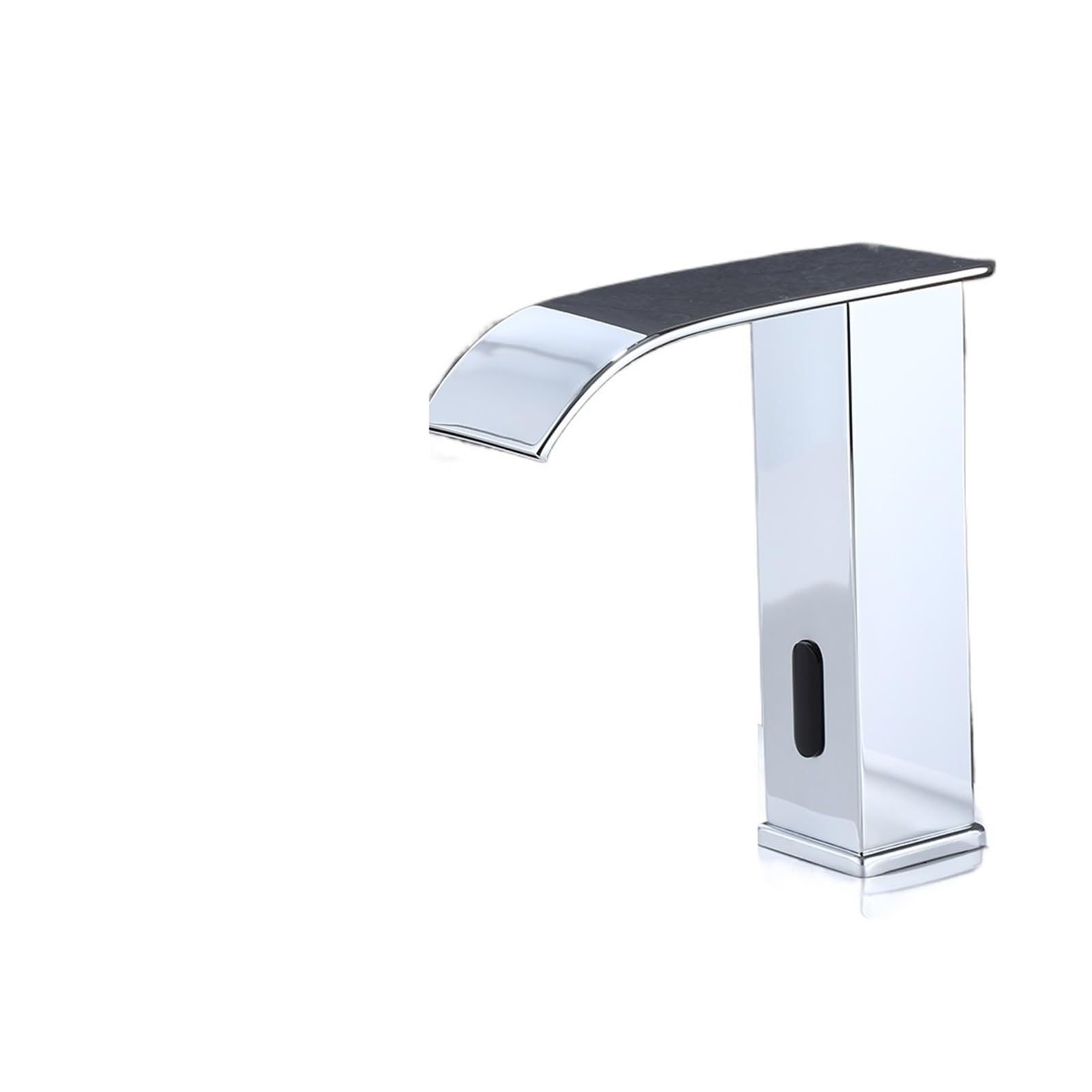 Lmysxaoz Chrome Short Kitchen Sink Faucet, Sensor Bathroom Faucet Deck Mounted Cold Hot Tap Short Tall Mixer Multicolor(Chrome Short)
