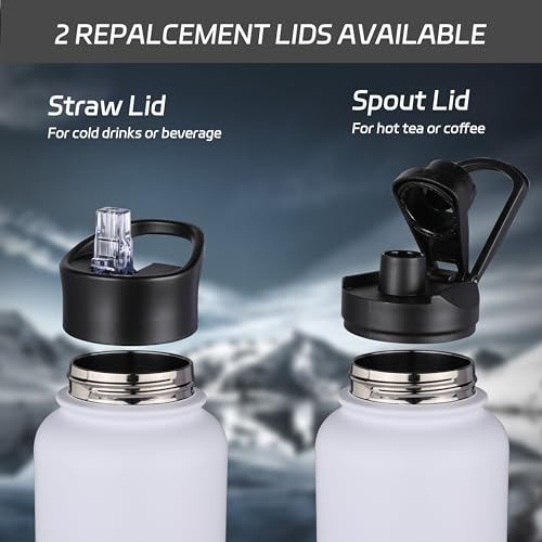 Hasle Outfitters ASIN 32 Oz Insulated Water Bottle Stainless Steel Double Walled Vacuum Sports Water Bottle thumb #3