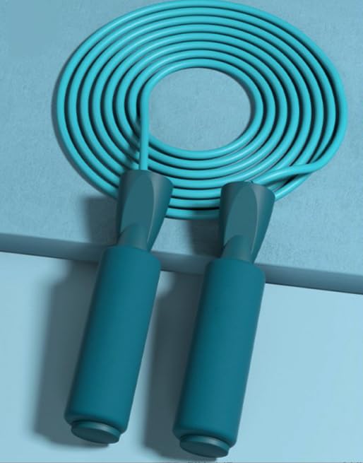 Springseil, Verstellbare Springseile Kabel mit Kugellager für Fitnessübungen, Blau