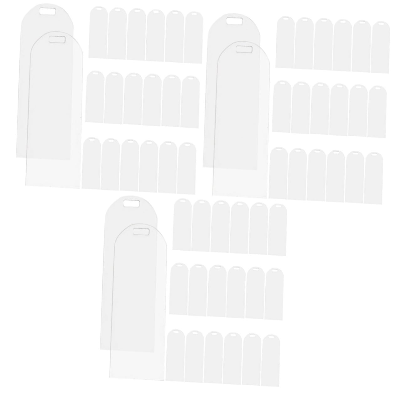 Gadpiparty 3 Set Segnalibro Trasparente Segnalibri Fai Da Te Segnalibri Con Nappe Ragazzo Libro Mark Per Segni Rosa Etichetta Del Libro Fai -da -te Acrilico 20 Pezzi*3