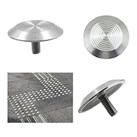 Markierungsnagel Straßenmarkierungen Parkplatzmarkierung Nagel Vermessungspunkte - Road Stud aus Rostfreier Stahl, mit spitzem Schaft, Zum Einschlagen oder Einbetonierung, 3,5 * 5cm, 10Stück