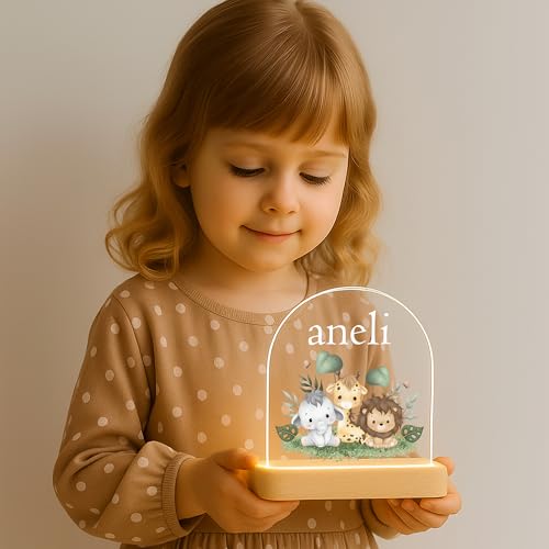 Image of Acrylic Customized Name LED Lamp Personalized Night Light with Name Custom Gift for Anniversary Home Decor for Men Birthday Gift Kids Friend Return Gift Kids Birthday (Design 8)